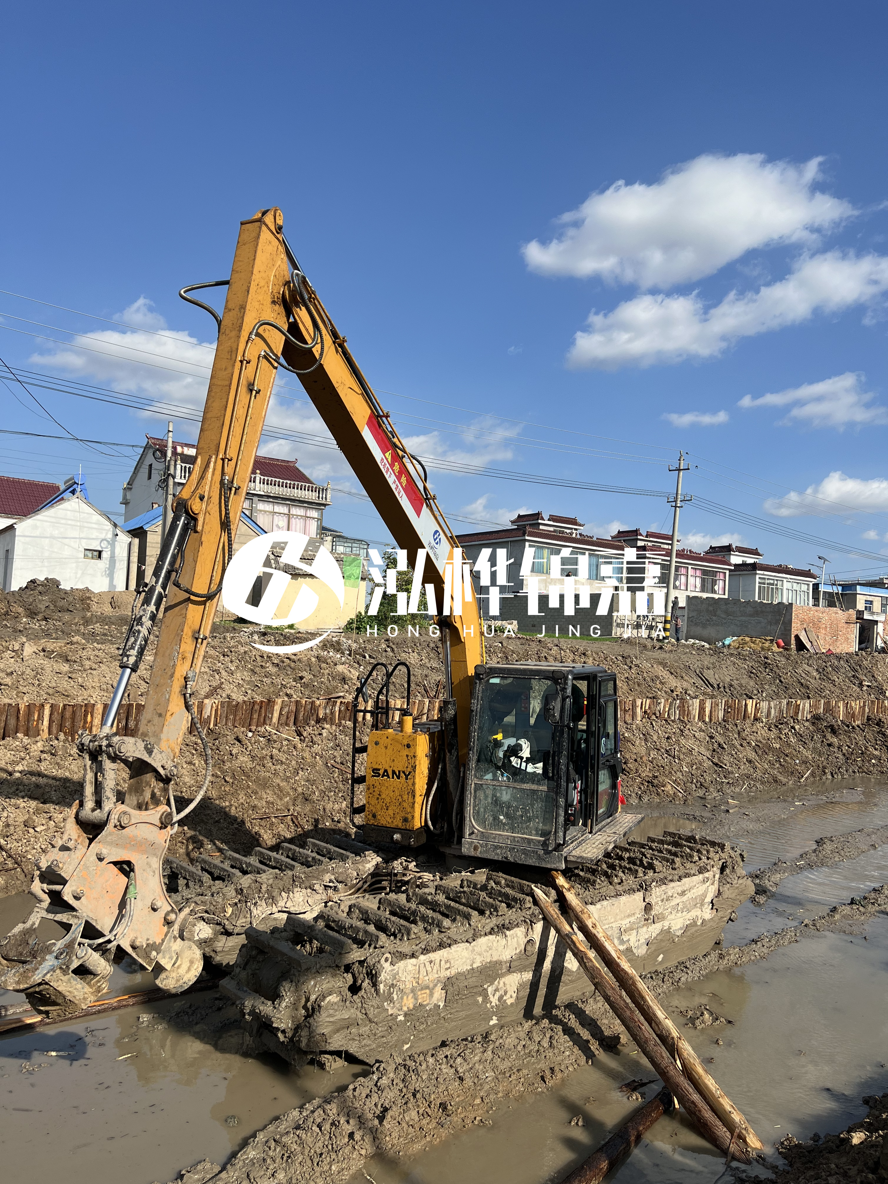 汕頭松木樁源頭廠家-河道護坡打樁對河岸保護有何作用？