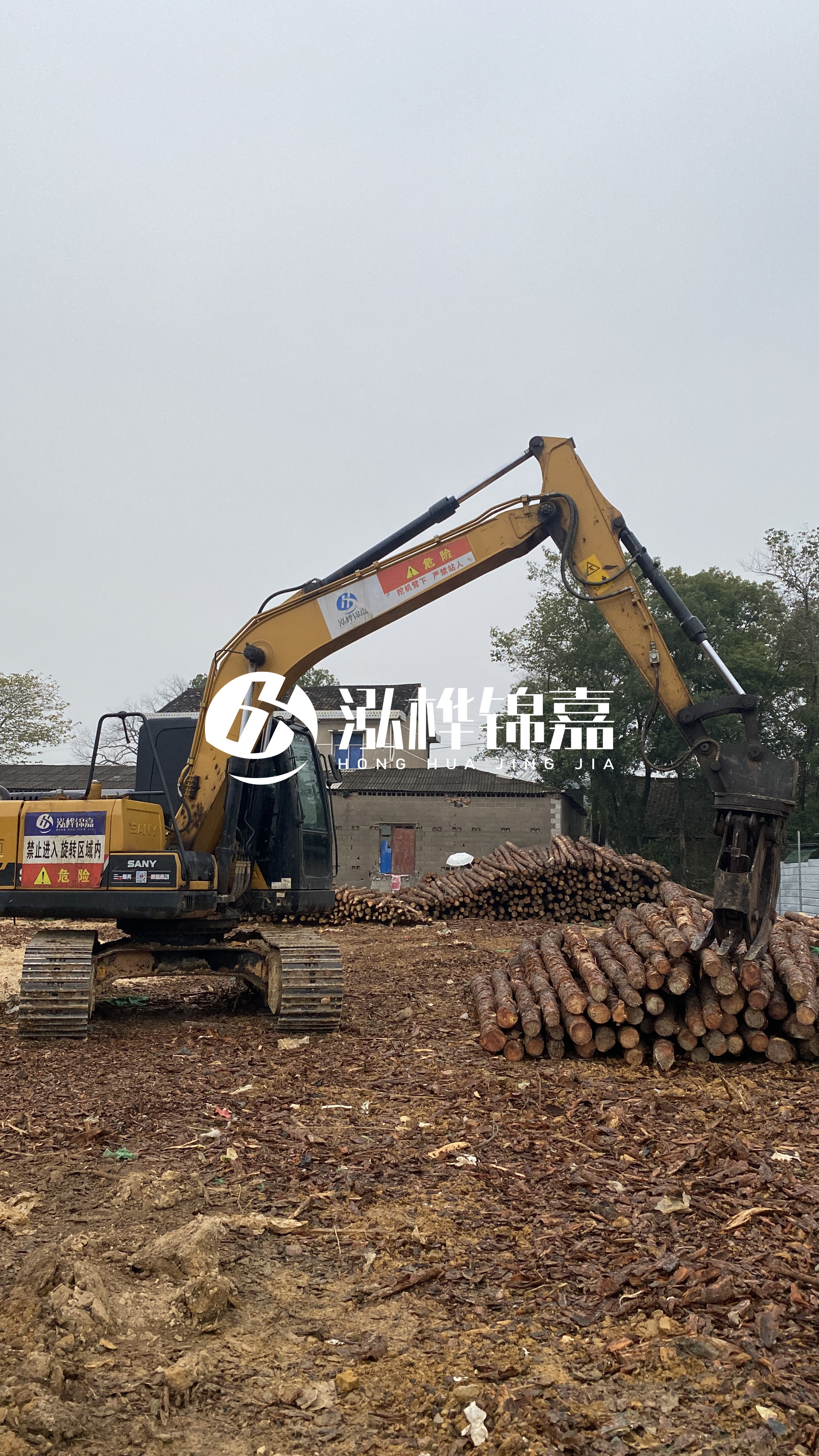 云浮松木樁源頭廠家-杉木綠化桿哪里買？