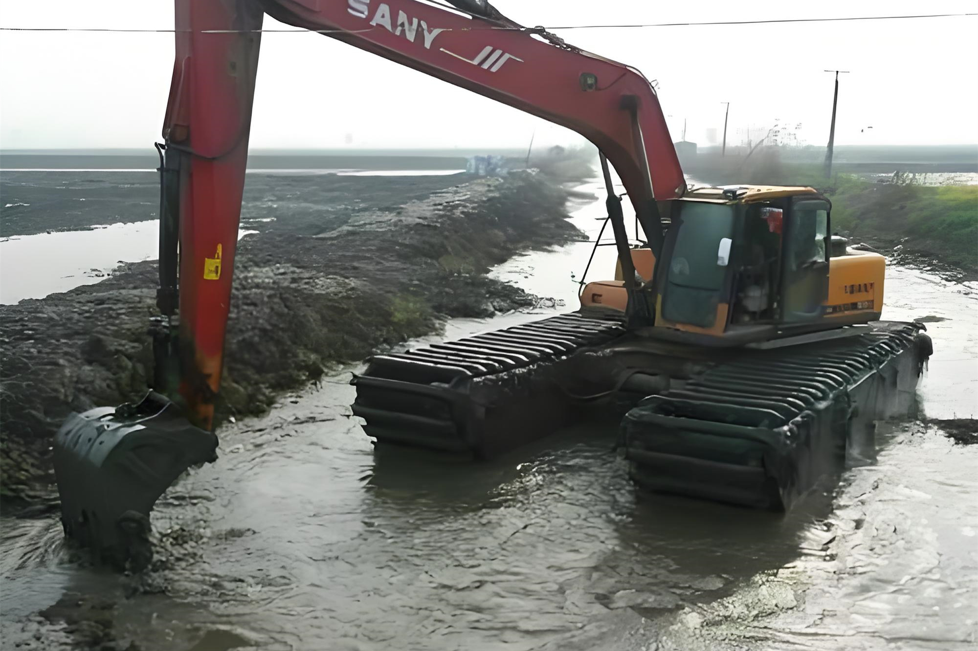 湖南益陽挖機清淤施工隊 - 挖機加長臂清淤的施工效率怎么樣？